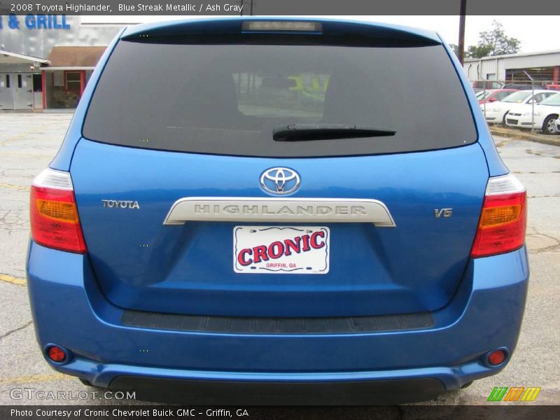 Blue Streak Metallic / Ash Gray 2008 Toyota Highlander