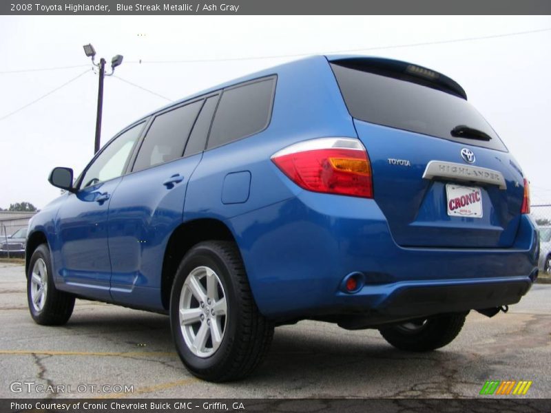 Blue Streak Metallic / Ash Gray 2008 Toyota Highlander