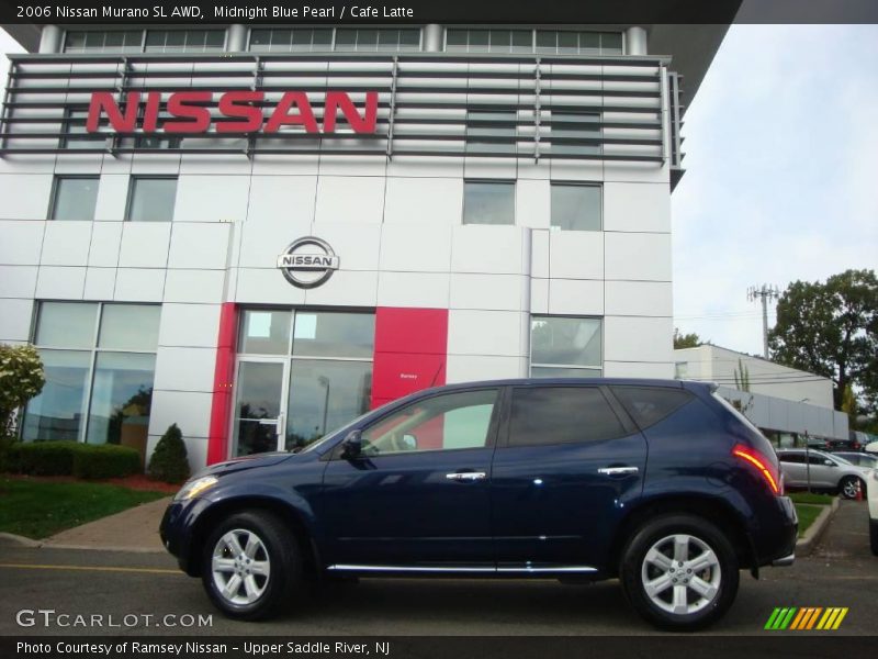 Midnight Blue Pearl / Cafe Latte 2006 Nissan Murano SL AWD