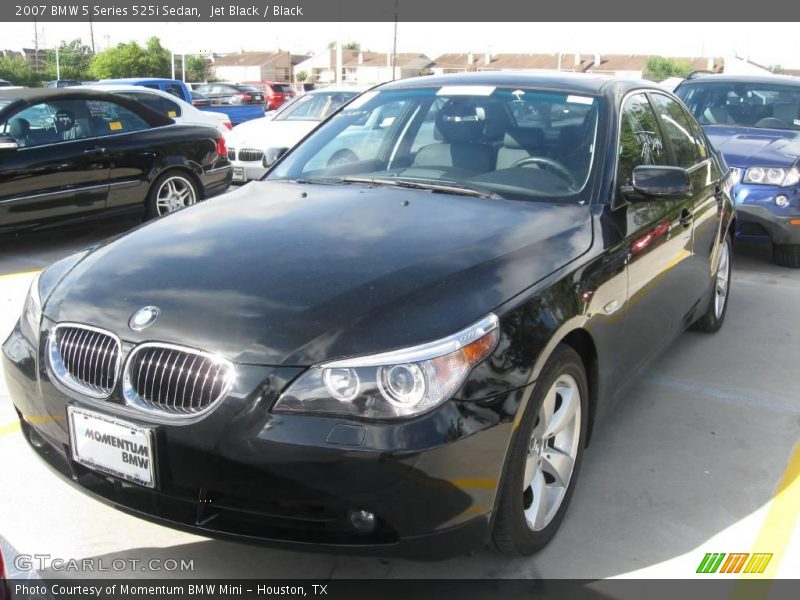 Jet Black / Black 2007 BMW 5 Series 525i Sedan