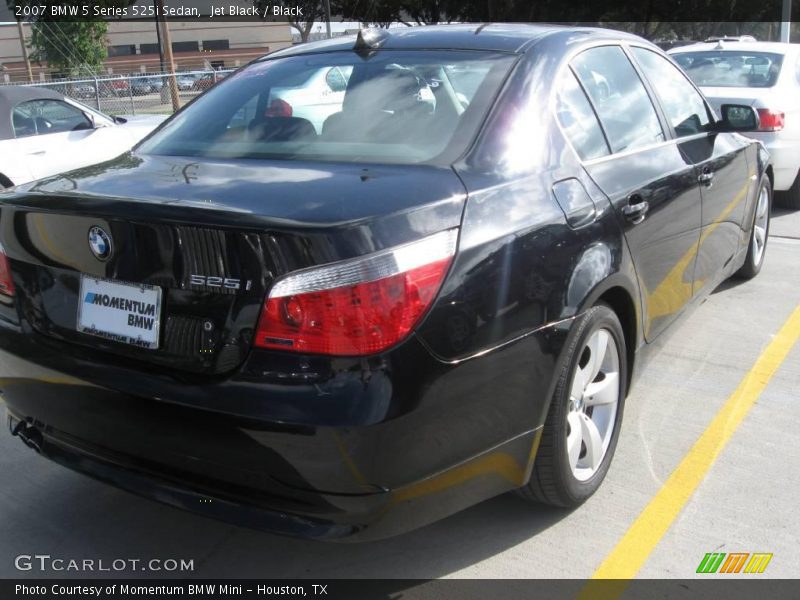Jet Black / Black 2007 BMW 5 Series 525i Sedan