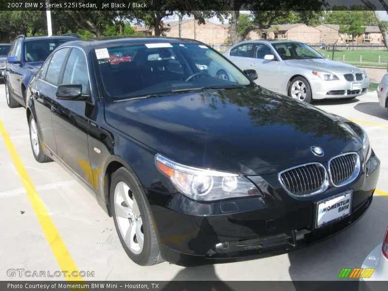 Jet Black / Black 2007 BMW 5 Series 525i Sedan