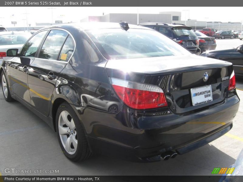 Jet Black / Black 2007 BMW 5 Series 525i Sedan