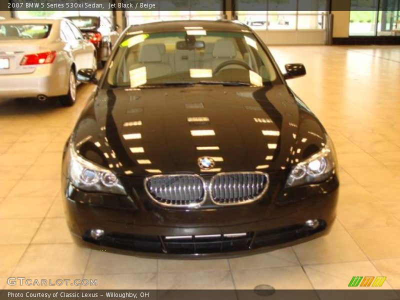 Jet Black / Beige 2007 BMW 5 Series 530xi Sedan