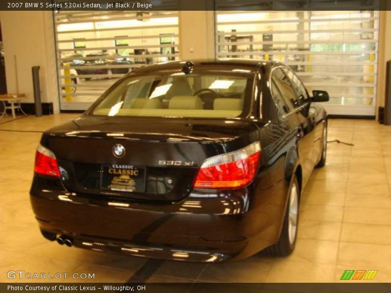 Jet Black / Beige 2007 BMW 5 Series 530xi Sedan