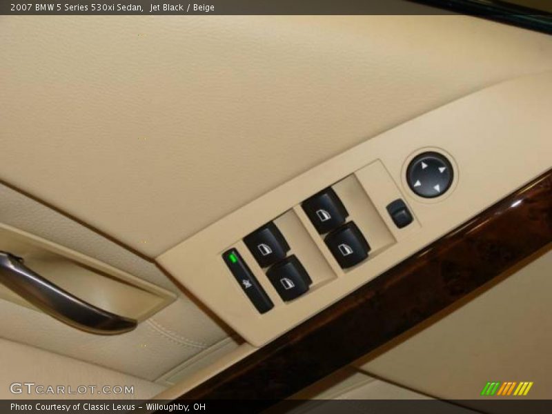Jet Black / Beige 2007 BMW 5 Series 530xi Sedan