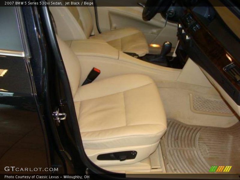 Jet Black / Beige 2007 BMW 5 Series 530xi Sedan
