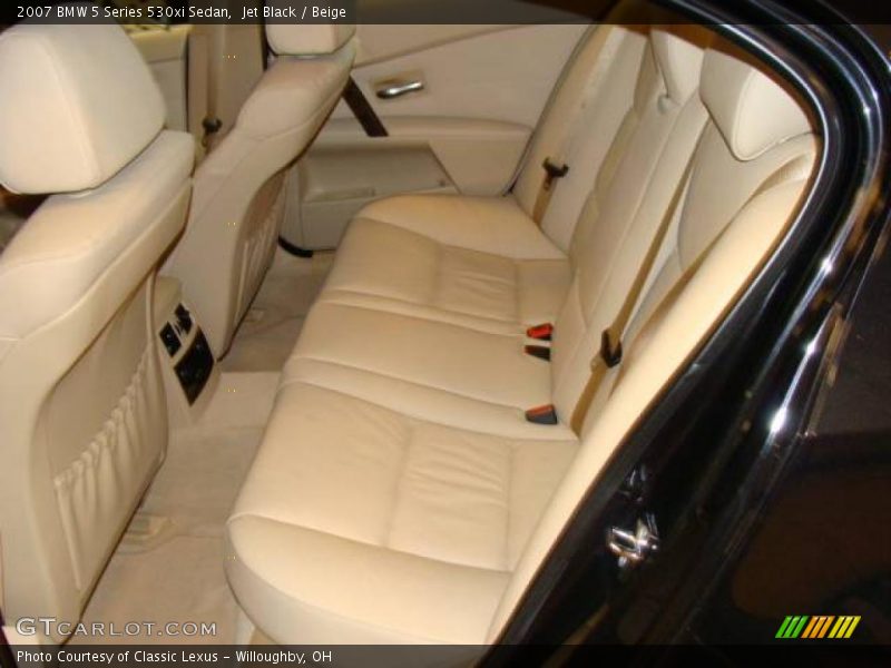 Jet Black / Beige 2007 BMW 5 Series 530xi Sedan