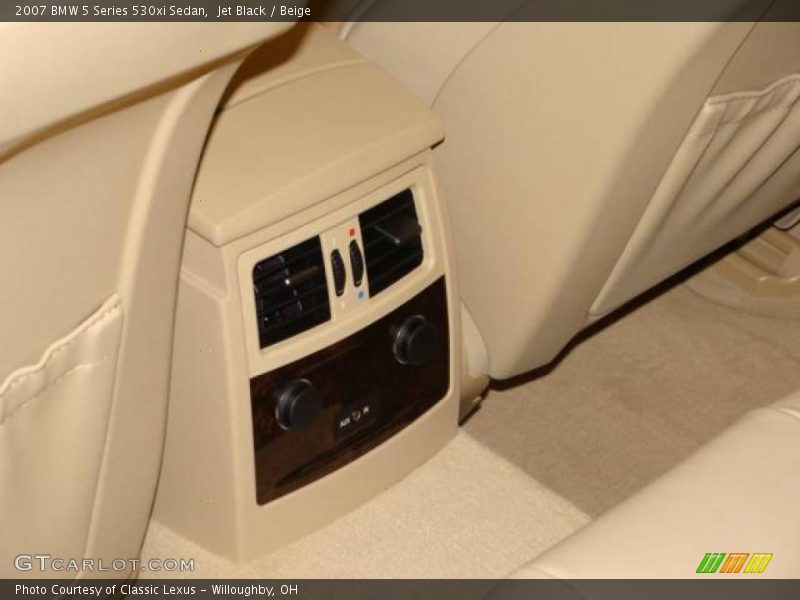 Jet Black / Beige 2007 BMW 5 Series 530xi Sedan