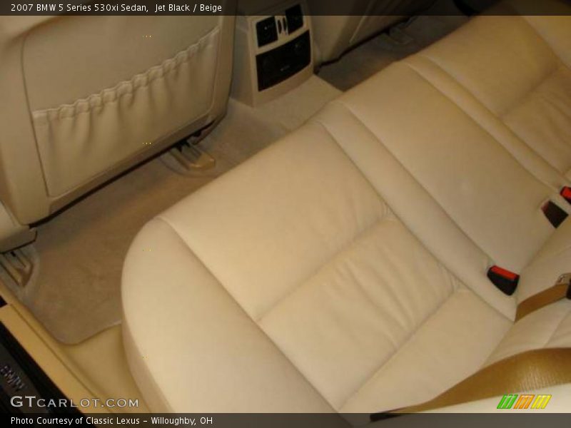 Jet Black / Beige 2007 BMW 5 Series 530xi Sedan