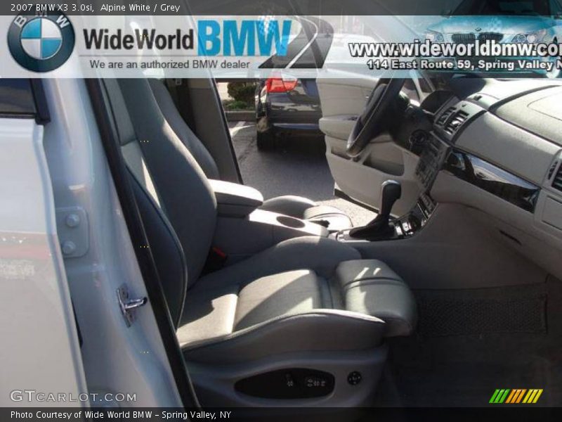 Alpine White / Grey 2007 BMW X3 3.0si