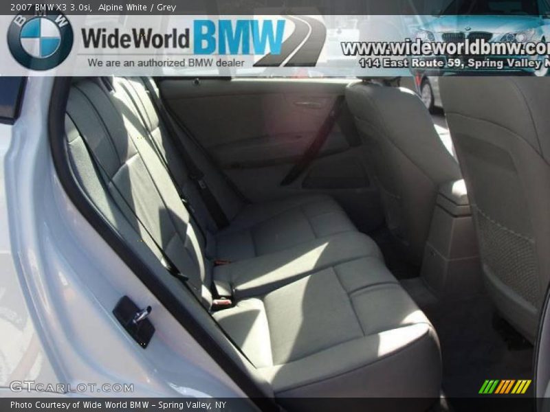Alpine White / Grey 2007 BMW X3 3.0si