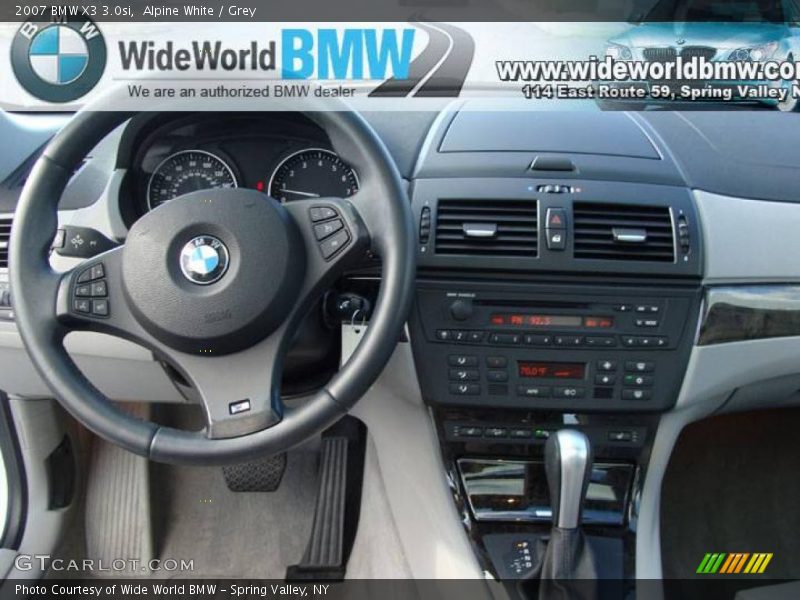 Alpine White / Grey 2007 BMW X3 3.0si