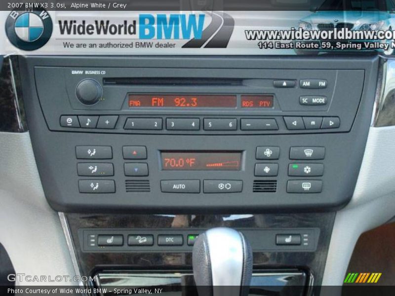 Alpine White / Grey 2007 BMW X3 3.0si