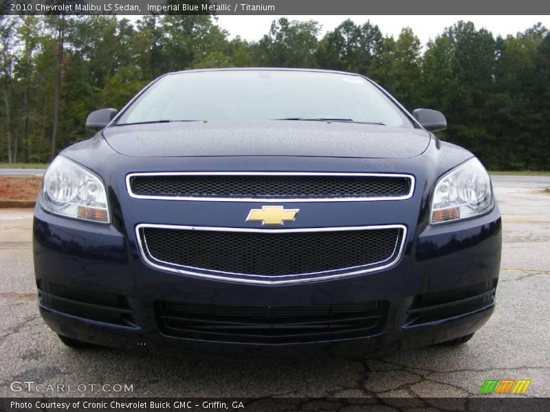 Imperial Blue Metallic / Titanium 2010 Chevrolet Malibu LS Sedan