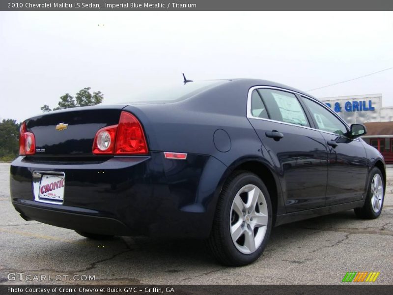 Imperial Blue Metallic / Titanium 2010 Chevrolet Malibu LS Sedan