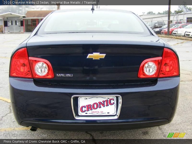 Imperial Blue Metallic / Titanium 2010 Chevrolet Malibu LS Sedan