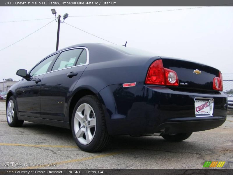 Imperial Blue Metallic / Titanium 2010 Chevrolet Malibu LS Sedan