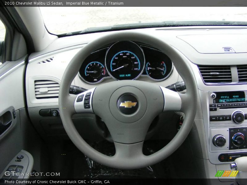 Imperial Blue Metallic / Titanium 2010 Chevrolet Malibu LS Sedan