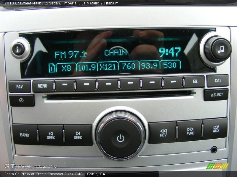 Imperial Blue Metallic / Titanium 2010 Chevrolet Malibu LS Sedan