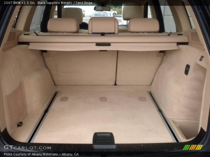 Black Sapphire Metallic / Sand Beige 2007 BMW X3 3.0si