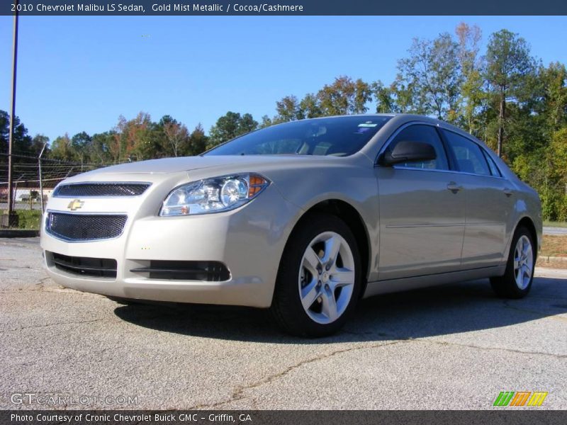 Gold Mist Metallic / Cocoa/Cashmere 2010 Chevrolet Malibu LS Sedan