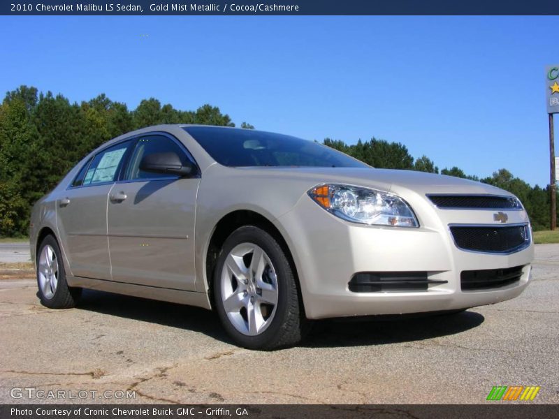 Gold Mist Metallic / Cocoa/Cashmere 2010 Chevrolet Malibu LS Sedan