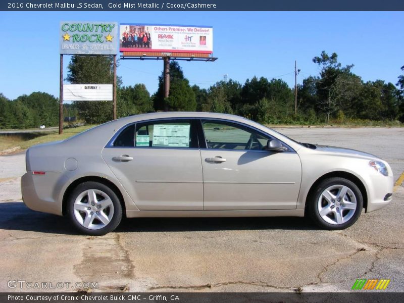 Gold Mist Metallic / Cocoa/Cashmere 2010 Chevrolet Malibu LS Sedan