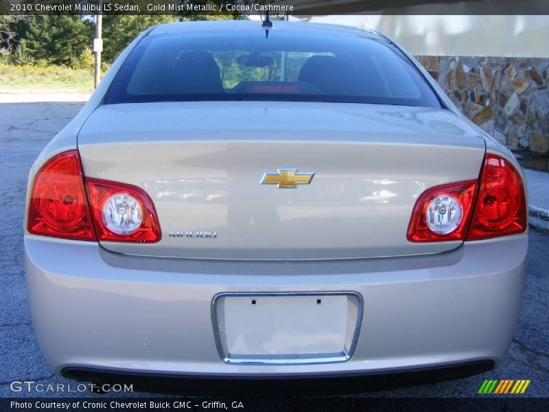 Gold Mist Metallic / Cocoa/Cashmere 2010 Chevrolet Malibu LS Sedan