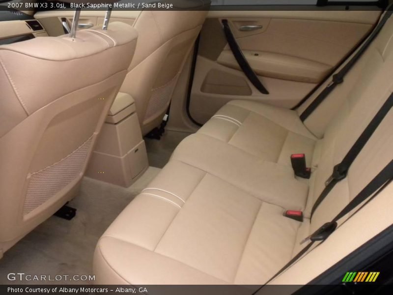 Black Sapphire Metallic / Sand Beige 2007 BMW X3 3.0si