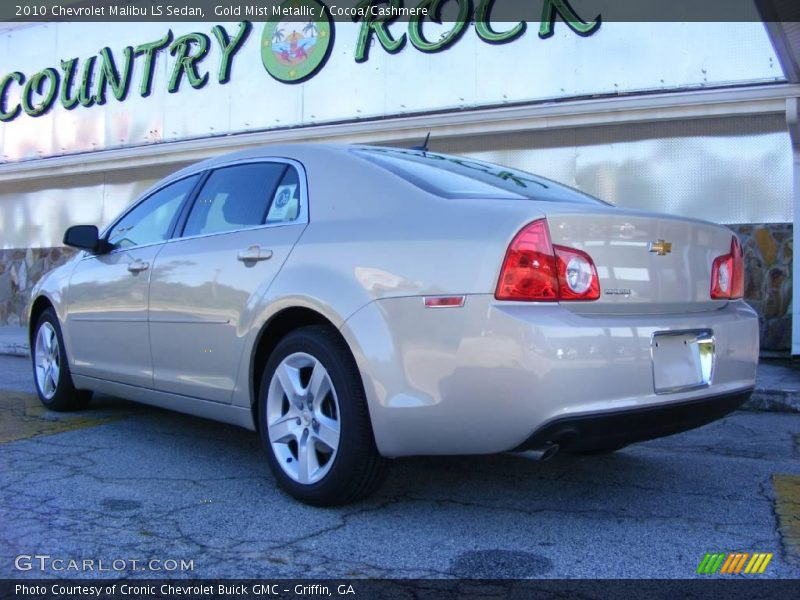 Gold Mist Metallic / Cocoa/Cashmere 2010 Chevrolet Malibu LS Sedan