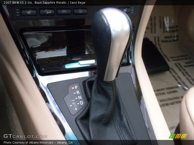 Black Sapphire Metallic / Sand Beige 2007 BMW X3 3.0si