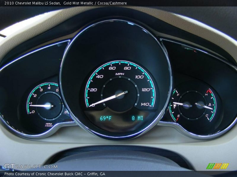 Gold Mist Metallic / Cocoa/Cashmere 2010 Chevrolet Malibu LS Sedan