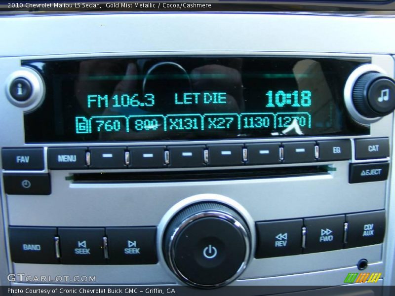 Gold Mist Metallic / Cocoa/Cashmere 2010 Chevrolet Malibu LS Sedan