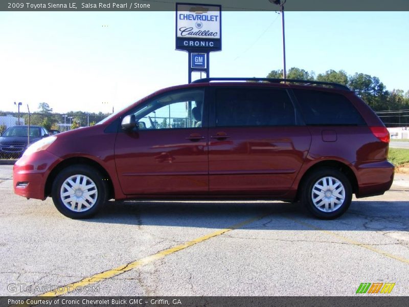 Salsa Red Pearl / Stone 2009 Toyota Sienna LE