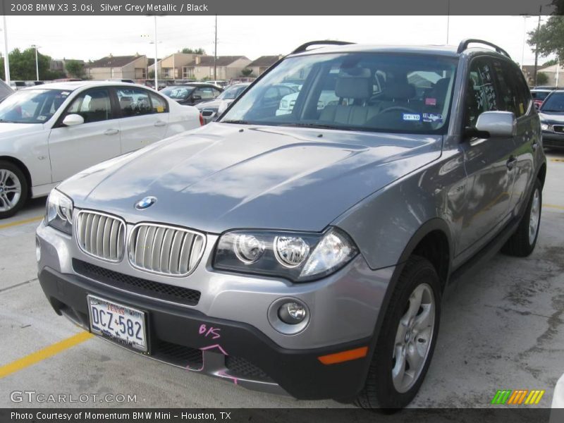 Silver Grey Metallic / Black 2008 BMW X3 3.0si