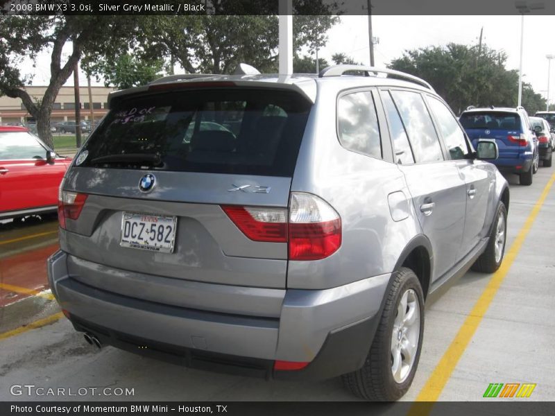 Silver Grey Metallic / Black 2008 BMW X3 3.0si