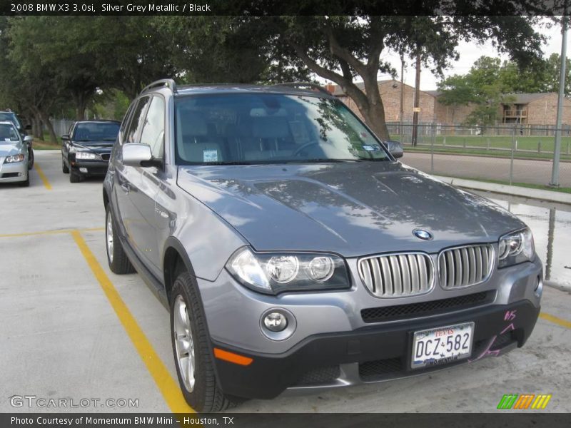 Silver Grey Metallic / Black 2008 BMW X3 3.0si