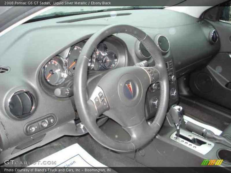Liquid Silver Metallic / Ebony Black 2008 Pontiac G6 GT Sedan