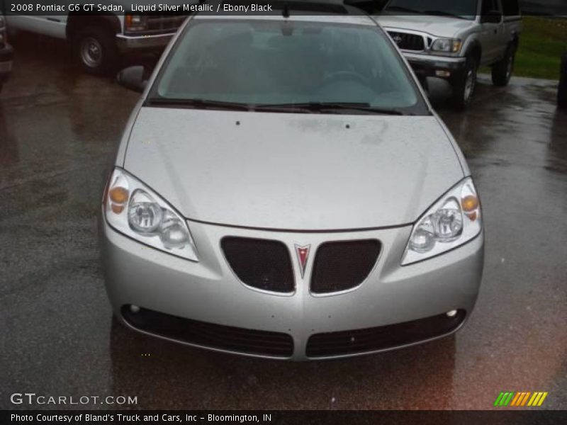 Liquid Silver Metallic / Ebony Black 2008 Pontiac G6 GT Sedan