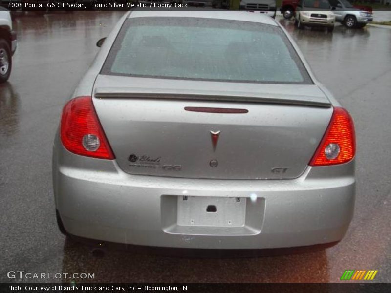 Liquid Silver Metallic / Ebony Black 2008 Pontiac G6 GT Sedan