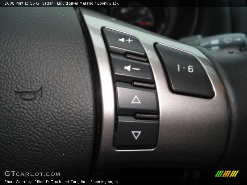 Liquid Silver Metallic / Ebony Black 2008 Pontiac G6 GT Sedan
