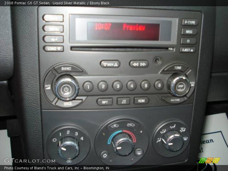 Liquid Silver Metallic / Ebony Black 2008 Pontiac G6 GT Sedan