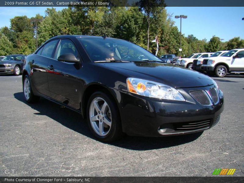 Carbon Black Metallic / Ebony 2009 Pontiac G6 GT Sedan