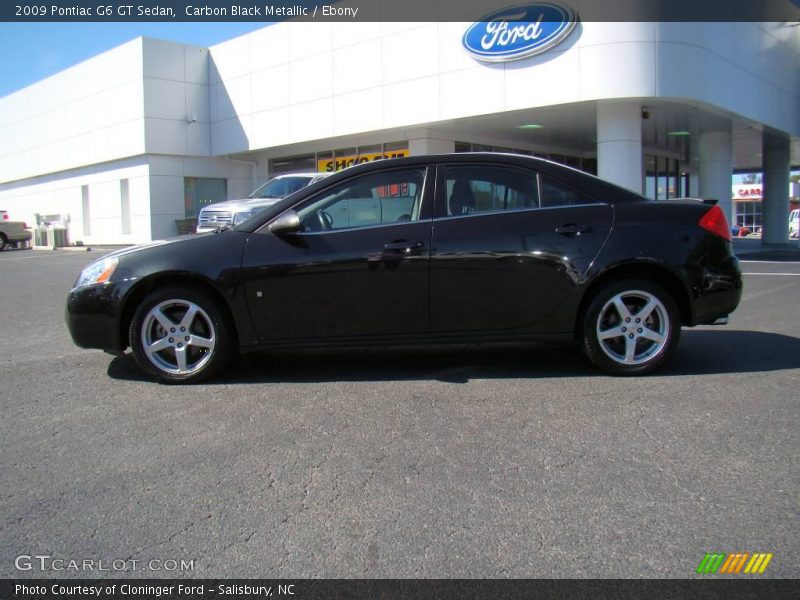 Carbon Black Metallic / Ebony 2009 Pontiac G6 GT Sedan