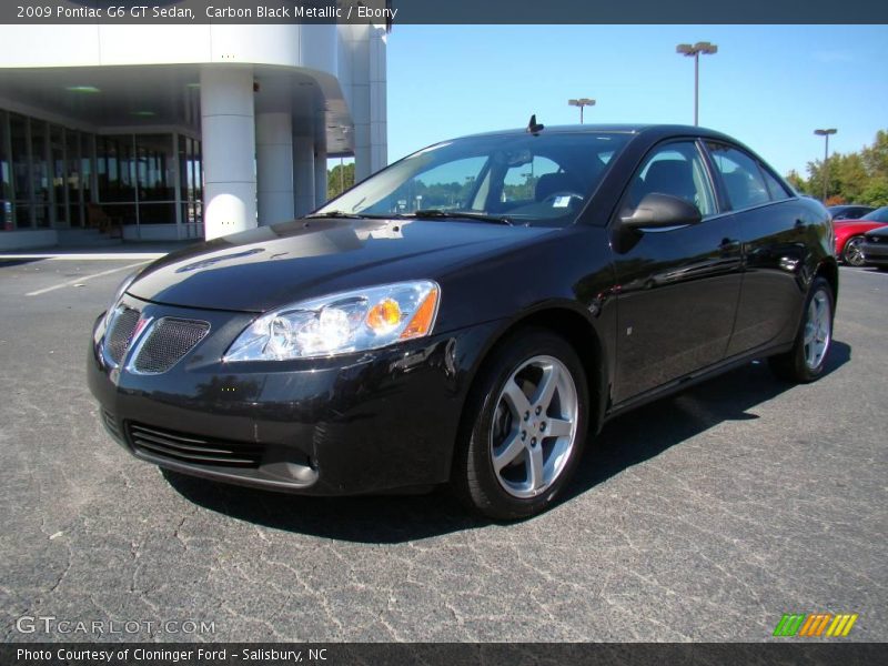 Carbon Black Metallic / Ebony 2009 Pontiac G6 GT Sedan