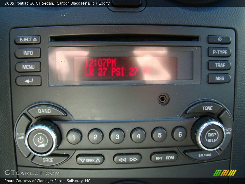 Carbon Black Metallic / Ebony 2009 Pontiac G6 GT Sedan