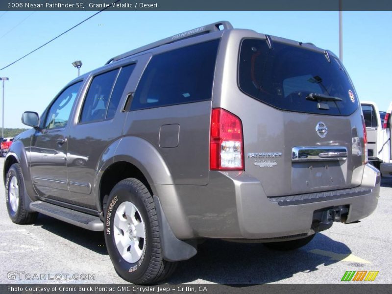 Granite Metallic / Desert 2006 Nissan Pathfinder SE