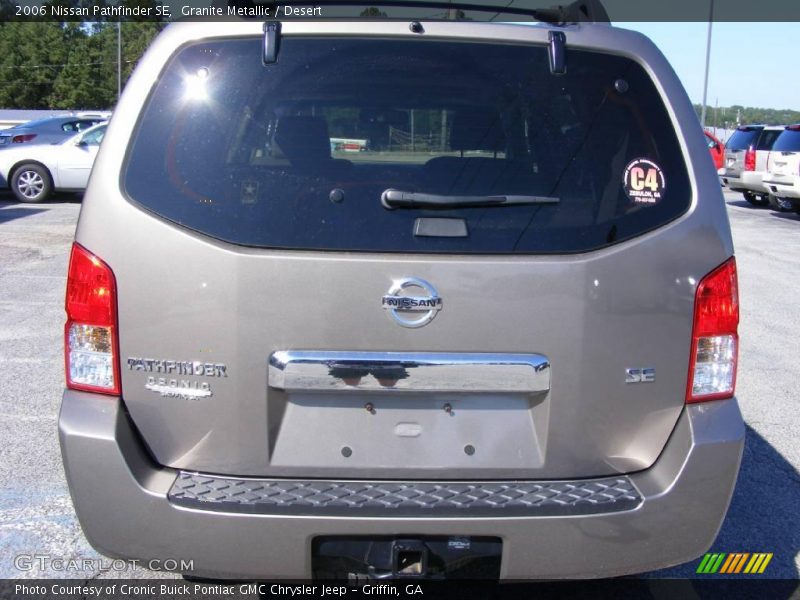 Granite Metallic / Desert 2006 Nissan Pathfinder SE