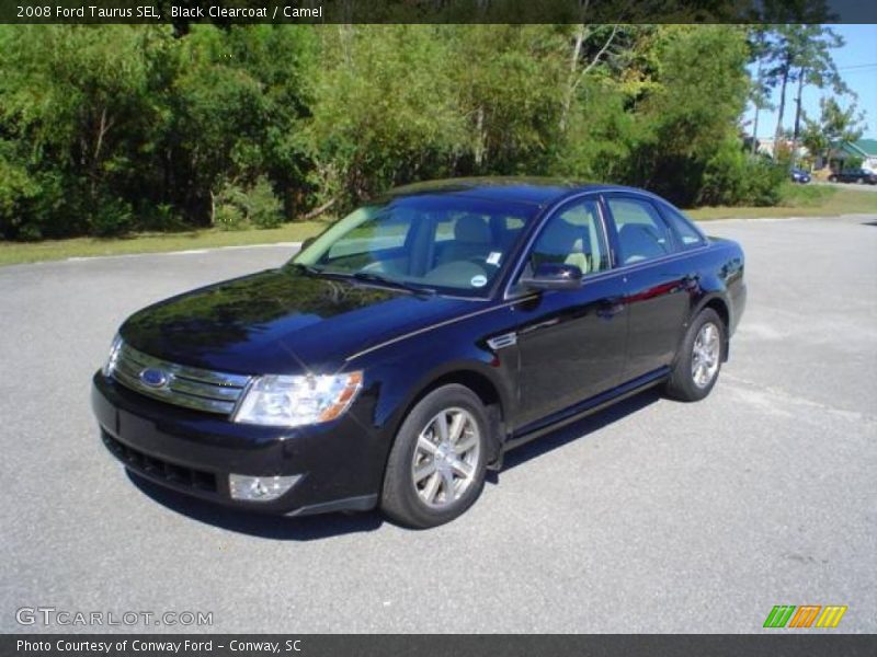 Black Clearcoat / Camel 2008 Ford Taurus SEL